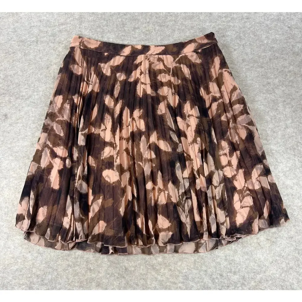 The Limited Watercolor Print Cottagecore Pleated Aline Skirt Size Large